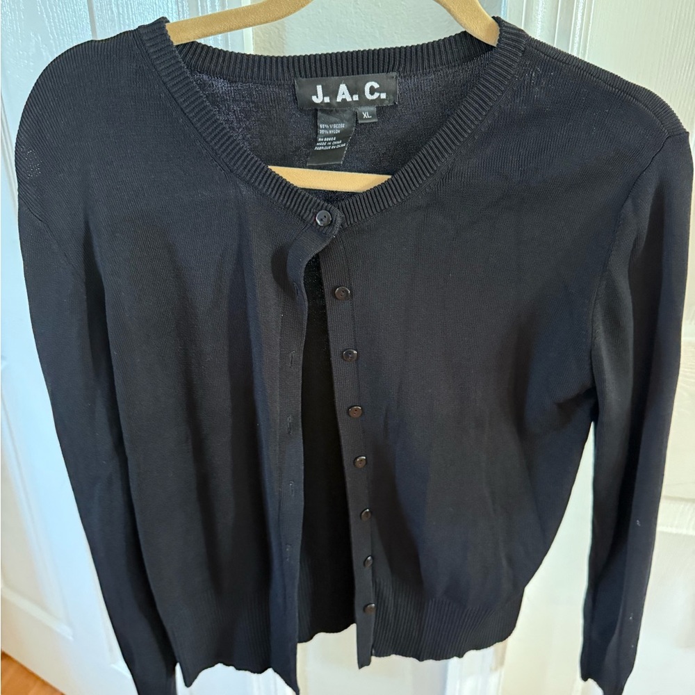 Women's Black Cardigan Sweater